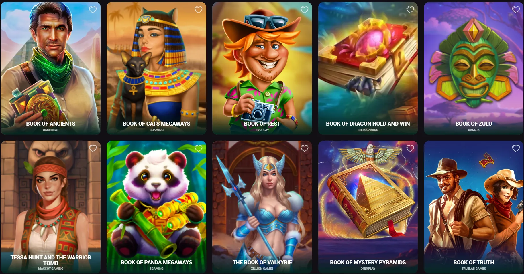 winzoria casino books