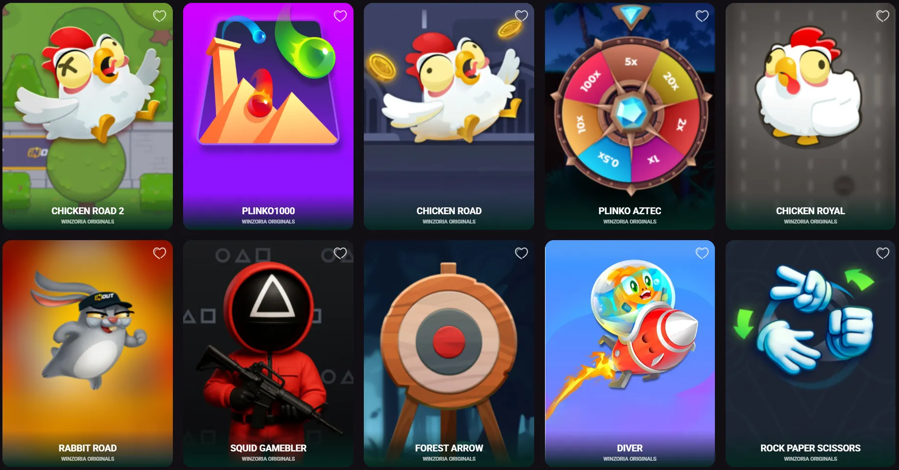 winzoria casino original games