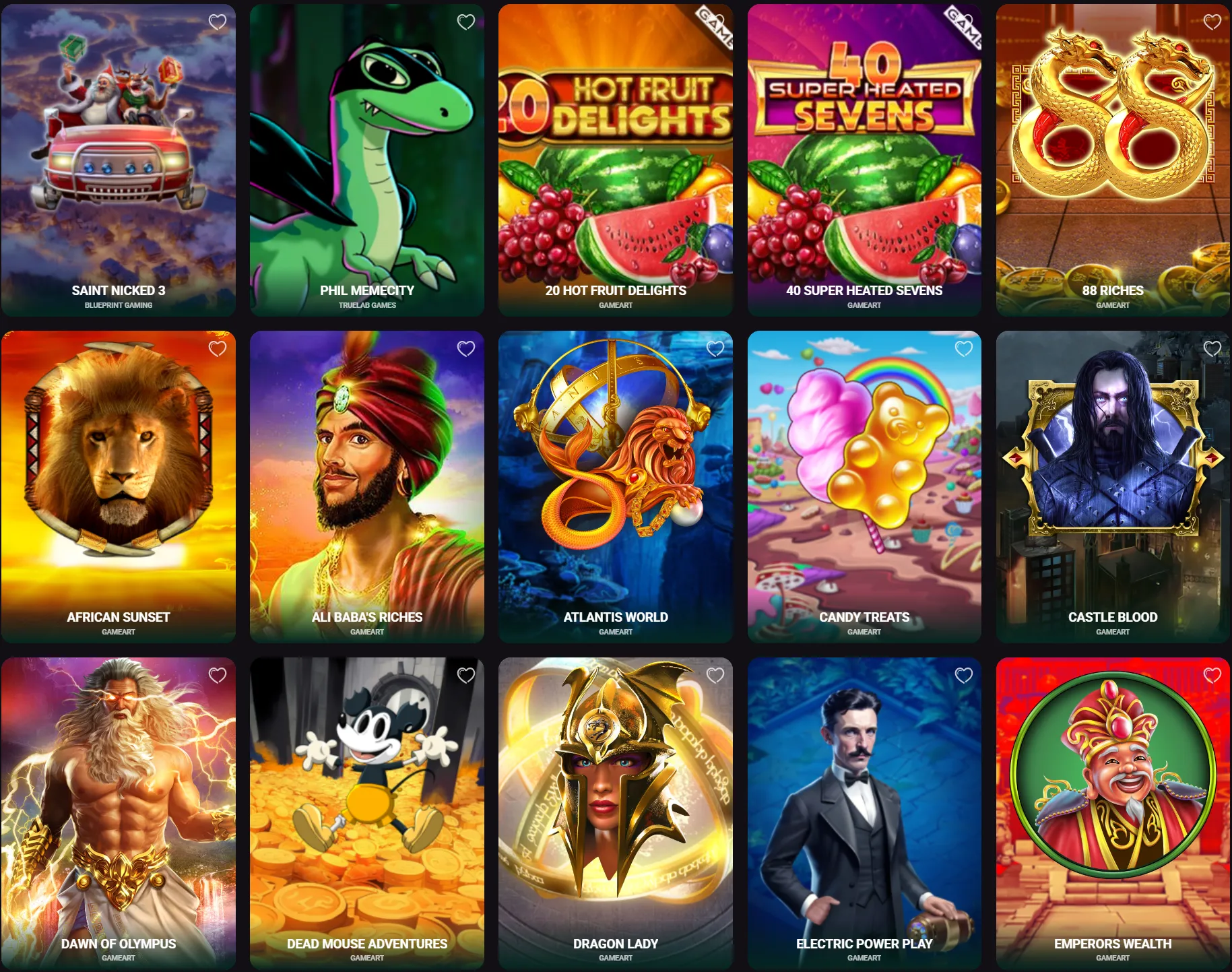winzoria casino slots