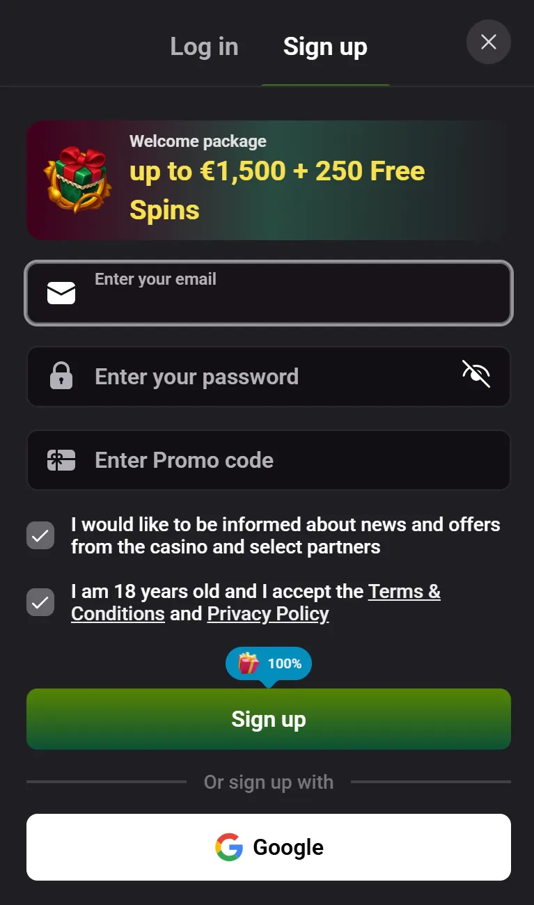 winzoria casino login